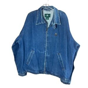 Vintage 90s Hunt Club full zip denim jacket mens size XL